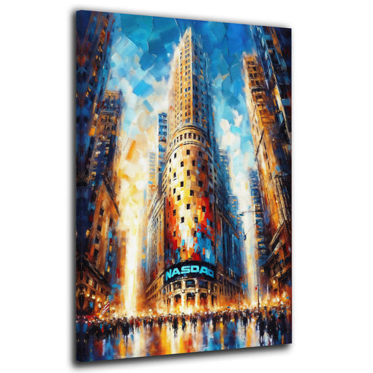 Wandbild New York Skyline Wall Street Finanzviertel modern