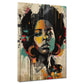 Wandbild Pop Art African Woman modern und farbenfroh