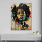 Wandbild Pop Art African Woman modern und farbenfroh