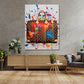 Tasche Luxus Pop Art Splash Wandbild Kunstwerk