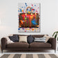 Tasche Luxus Pop Art Splash Wandbild Kunstwerk