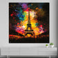 Wandbild abstrakt Paris Eiffelturm Pop Art farbenfroh