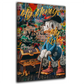 Dagobert Pop Art Style My Rules My Money Motivation Wandbild