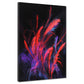 Abstrakt Neonfarben schwarzer Hintergrund Wandbild