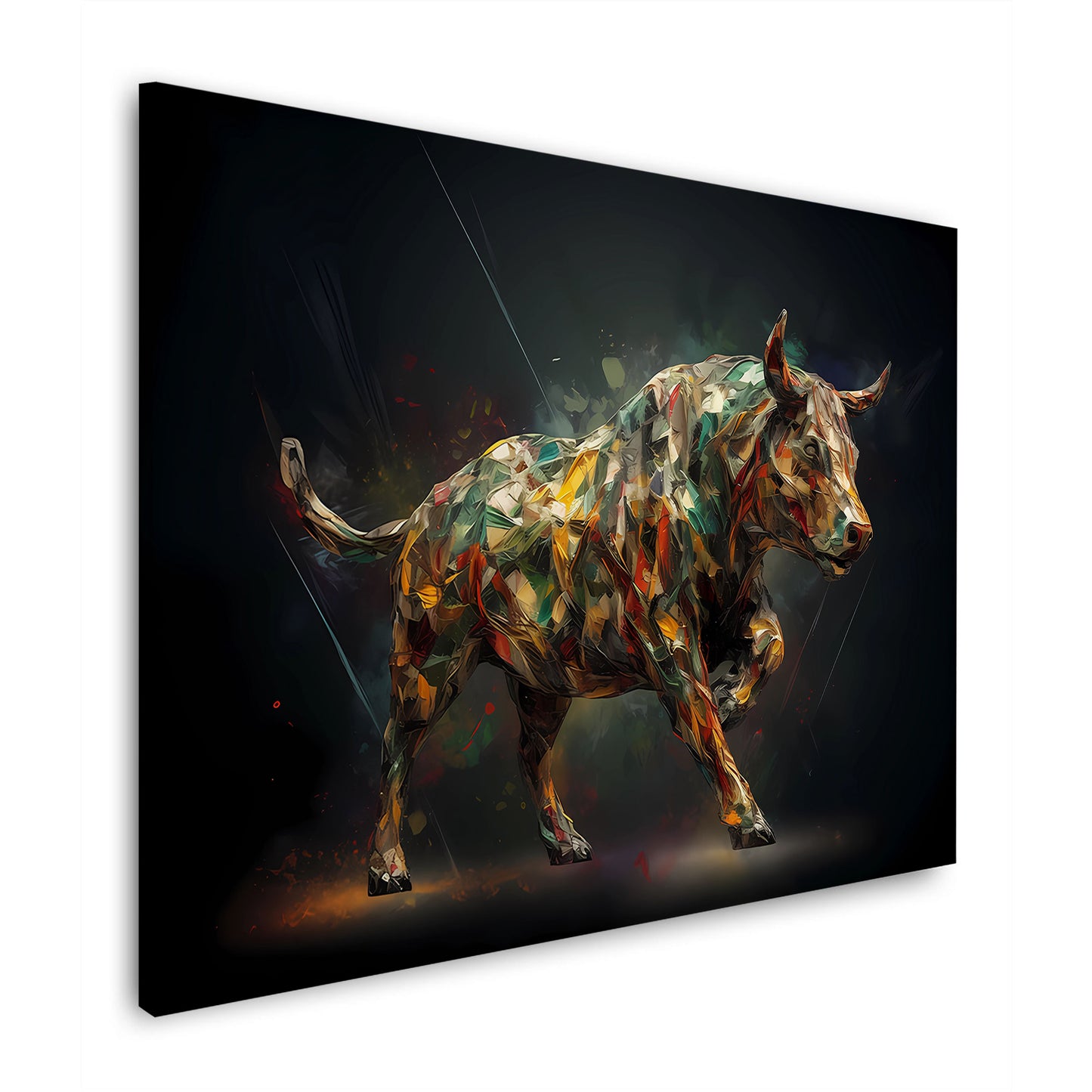 Abstrakt Bulle mit Dynamik und Power Wandbild