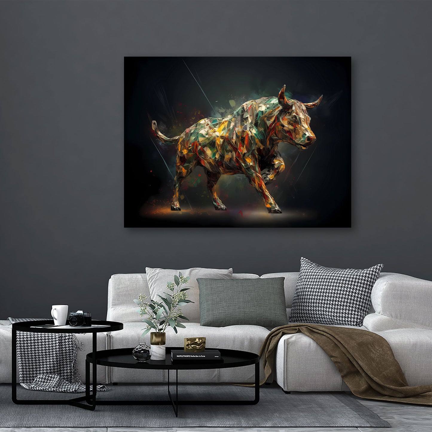 Abstrakt Bulle mit Dynamik und Power Wandbild