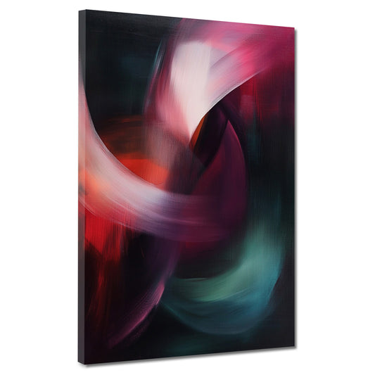 Abstrakte Kunst dunkle Farben Farbwirbel Wandbild