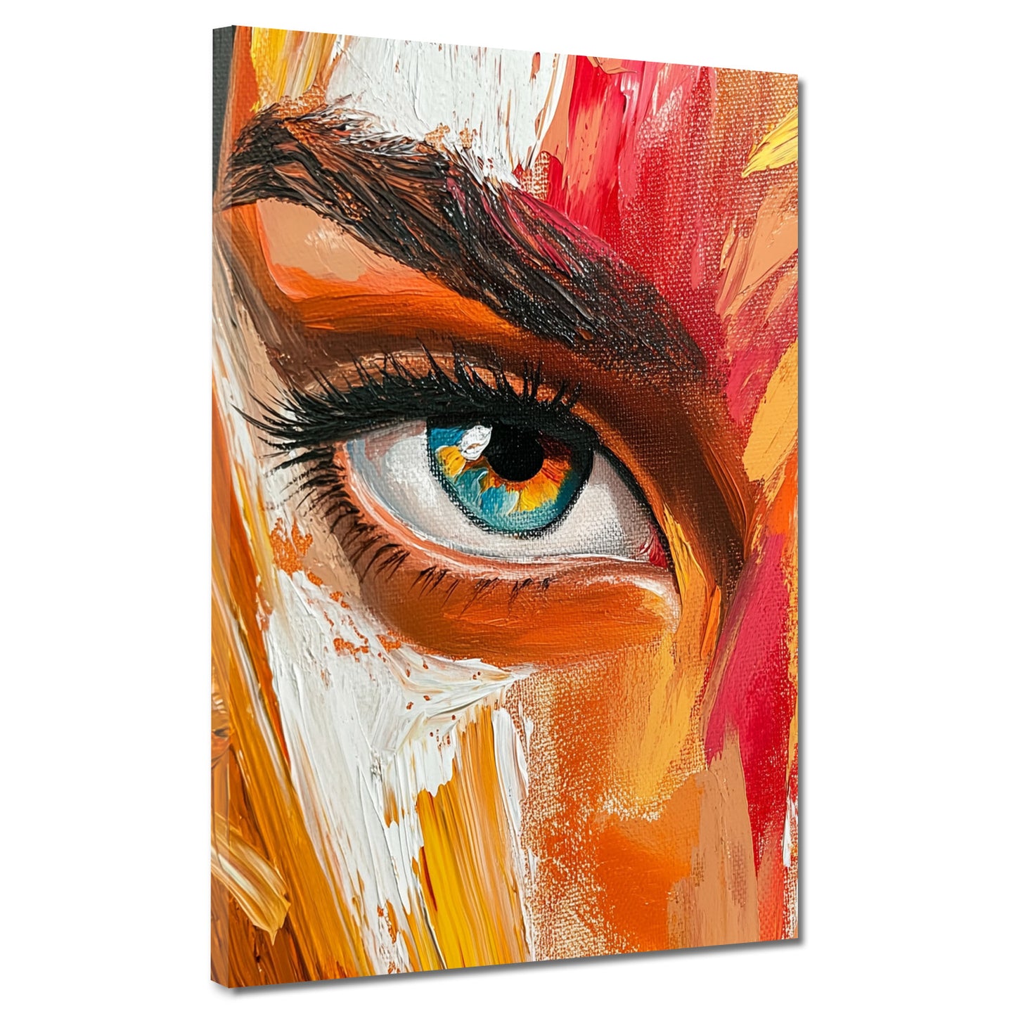 Abstrakt Porträt Auge Wandbild