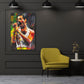 Ausdrucksstarke Pop Art Mercury Performance Wandbild