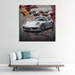 Auto Pop Art Porsche Turbo Wandbild