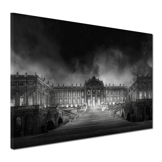 Barocktreppe Sanssouci Potsdam Nachtansicht Wandbild