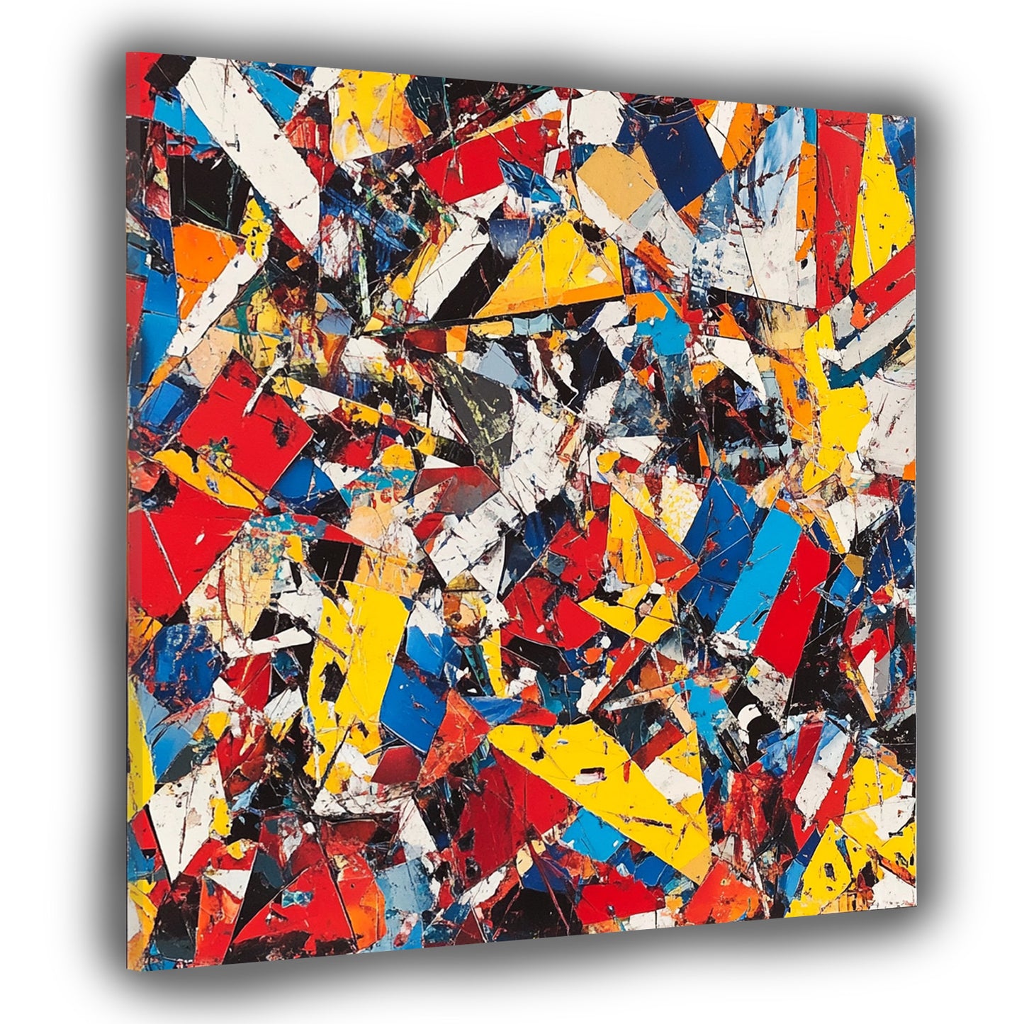 Bunte Splitter abstrakt Chaos Struktur Wandbild