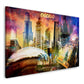 Chicago USA Pop Art Skyline Architektur Wandbild