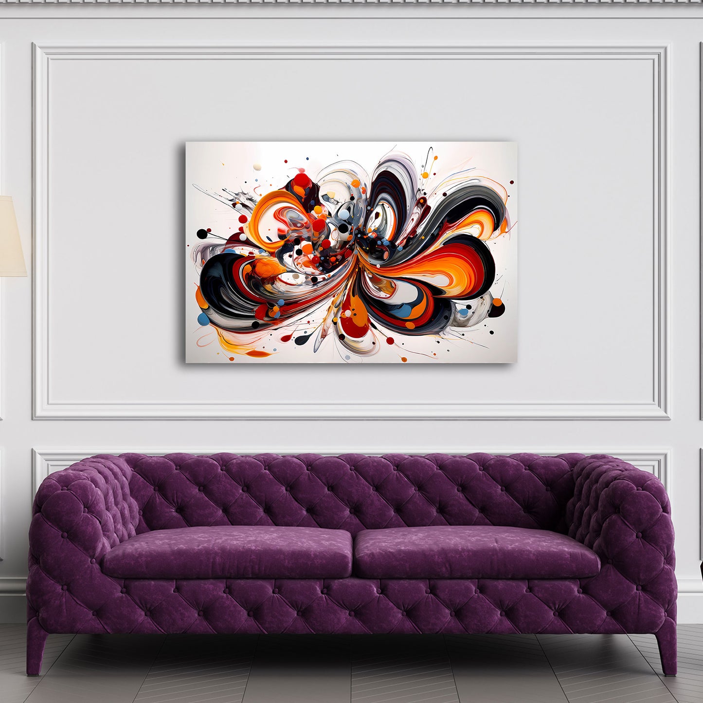 Abstrakt dynamische Komposition Wandbild