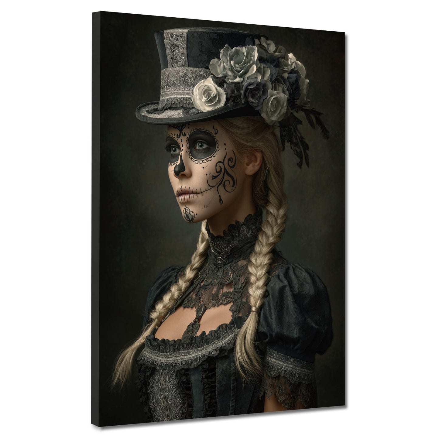 Elegante Día de los Muertos viktorianischer Stil Wandbild