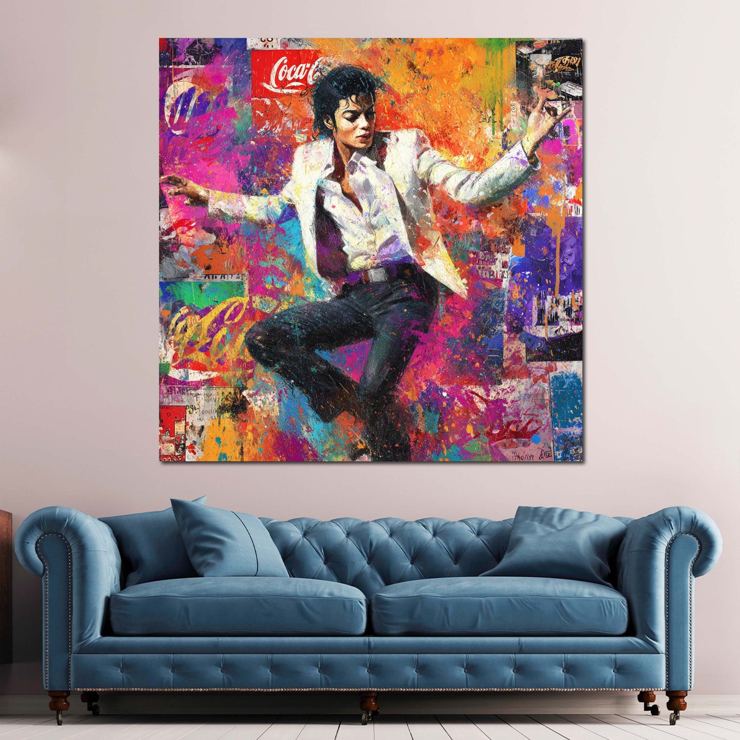 Pop Art Kunst Jackson Motiv Wandbild