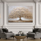 Großer Baum mit goldener Krone elegante Natur Wandbild
