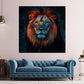 Majestätischer Löwe Wildtier Blick Tierkunst Wandbild