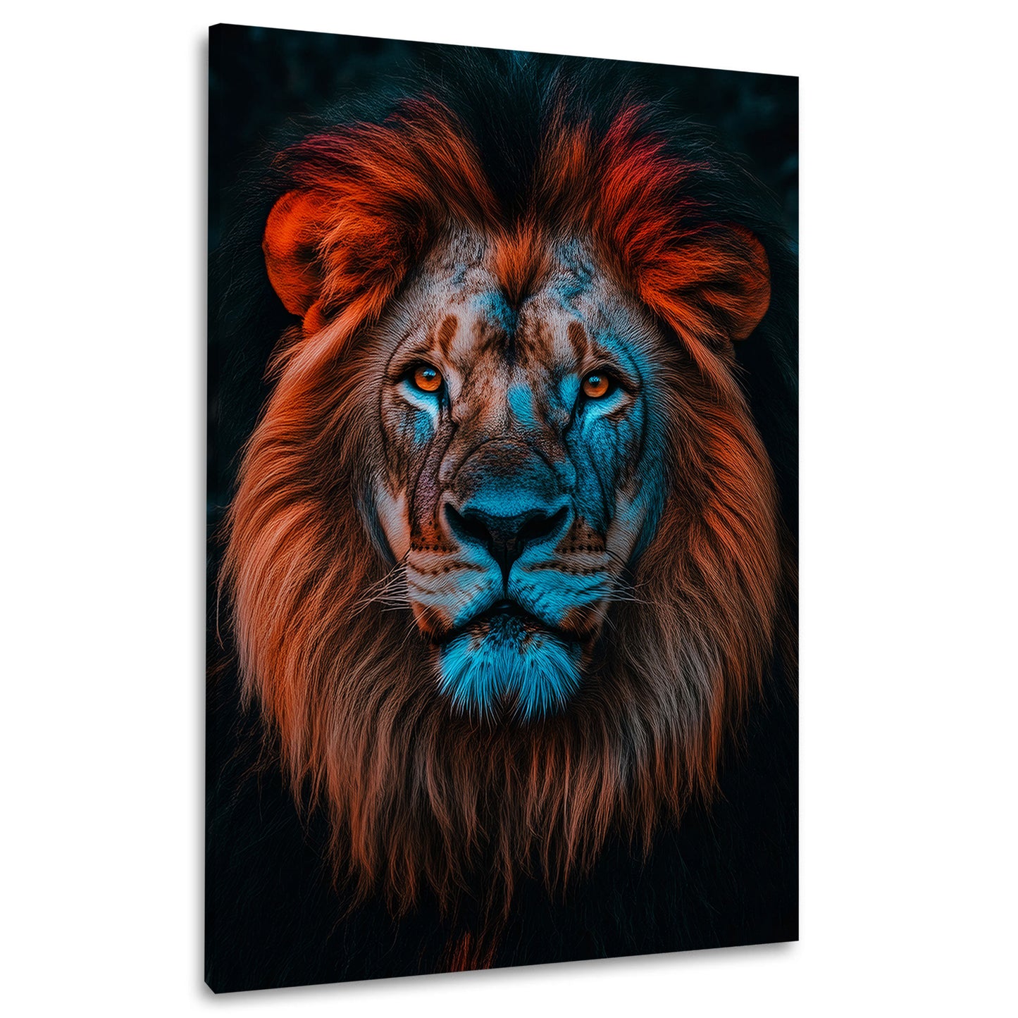 Majestätischer Löwe Wildtier Nahaufnahme Wandbild