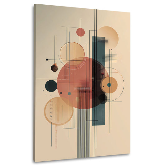 Moderne Formen Strukturierte Komposition Wandbild