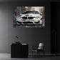 Modernes Auto BMW mit geometrischem Stil Wandbild