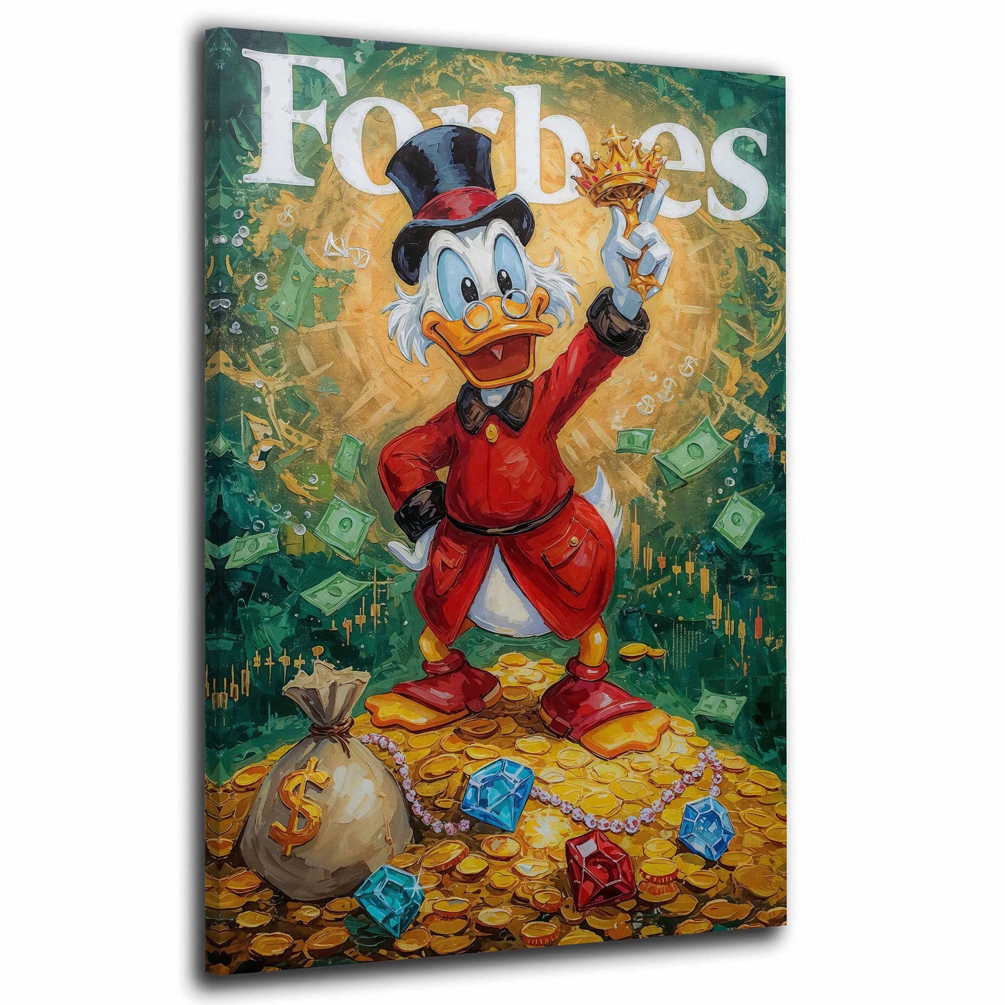 Motivation Duck Luxus Pop Art Millionär Wandbild