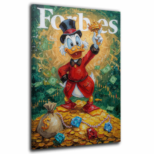 Motivation Duck Luxus Pop Art Millionär Wandbild