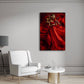 Musikerin in Rot Harmonie Emotion Wandbild