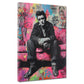 Musiklegende Johnny Cash Retro Pop Art Wandbild