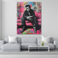 Musiklegende Johnny Cash Retro Pop Art Wandbild