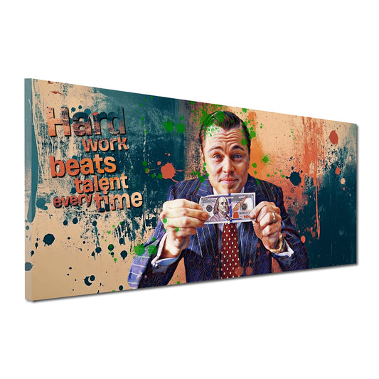 Pop Art Business Erfolg hard work Leonardo Wandbild