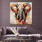 Pop Art Elefant farbenfroh ausdrucksstark Wandbild