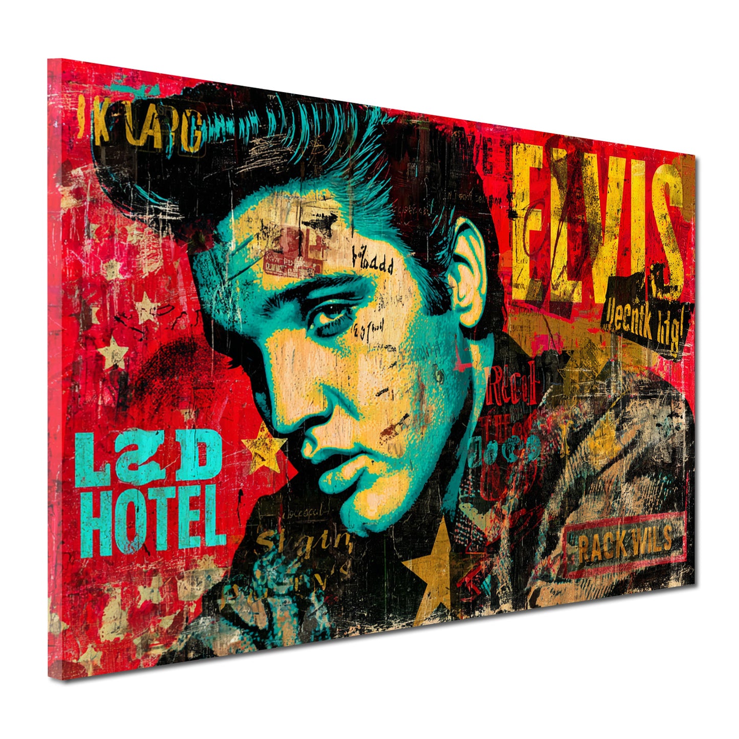 Pop Art Kunst Elvis Wandbild