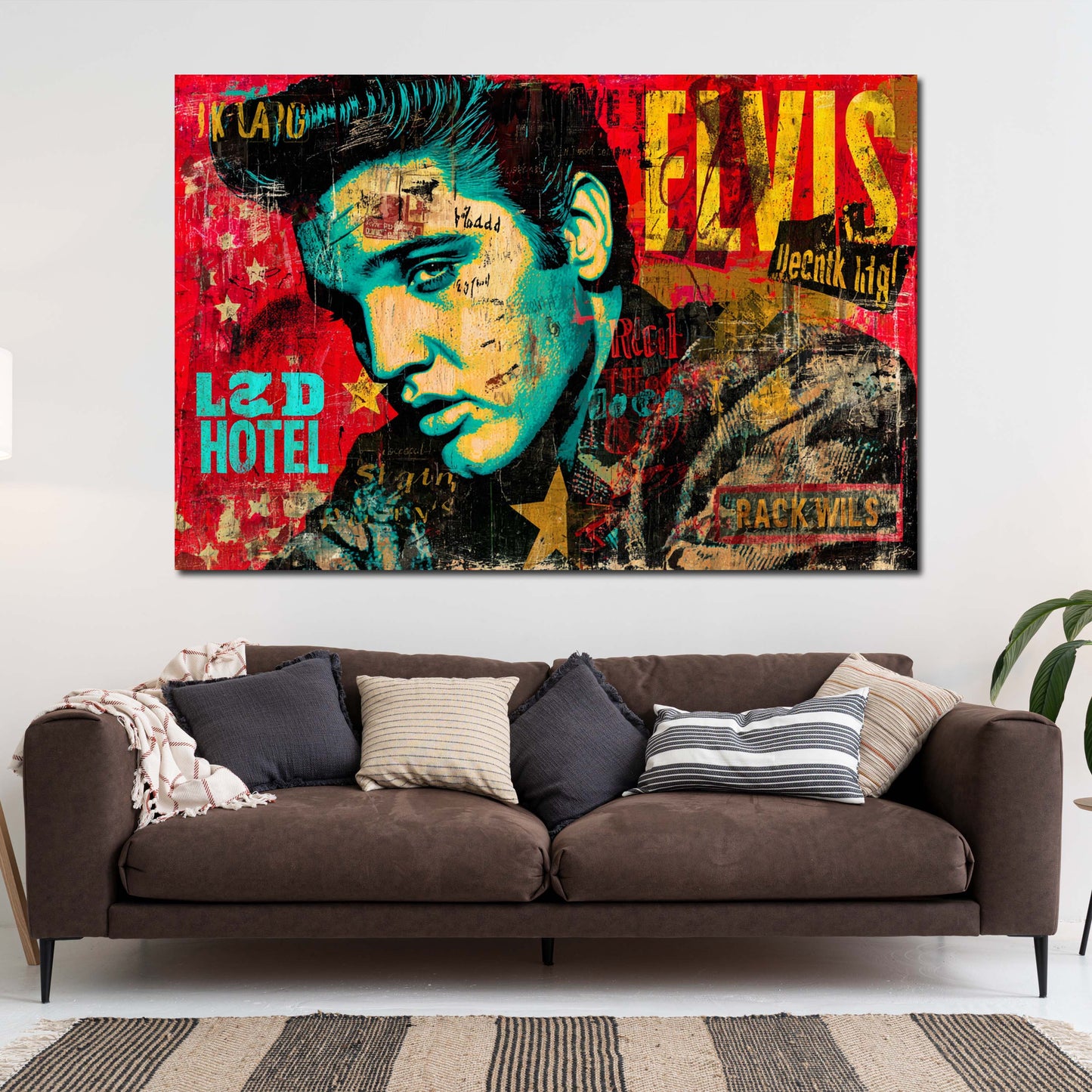 Pop Art Kunst Elvis Wandbild