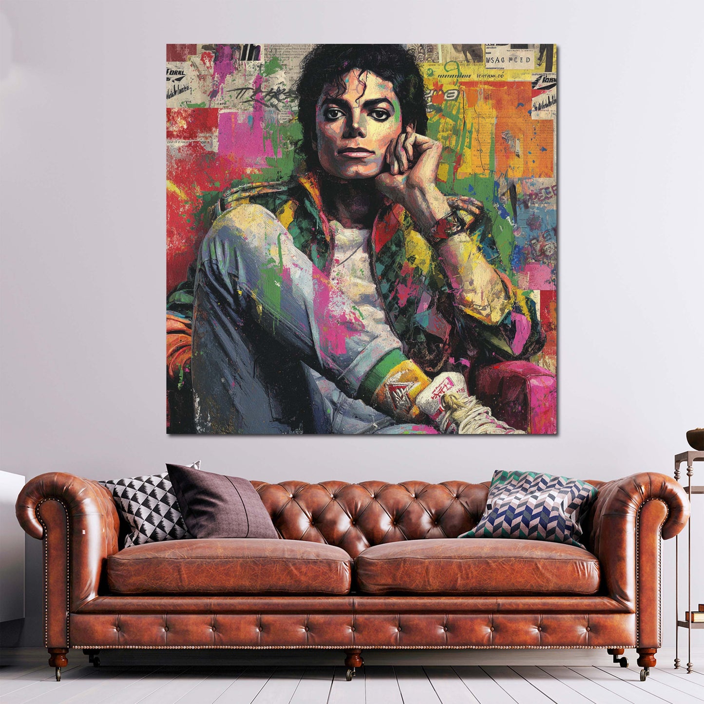 Pop Art Jackson Porträt Retro Look Wandbild