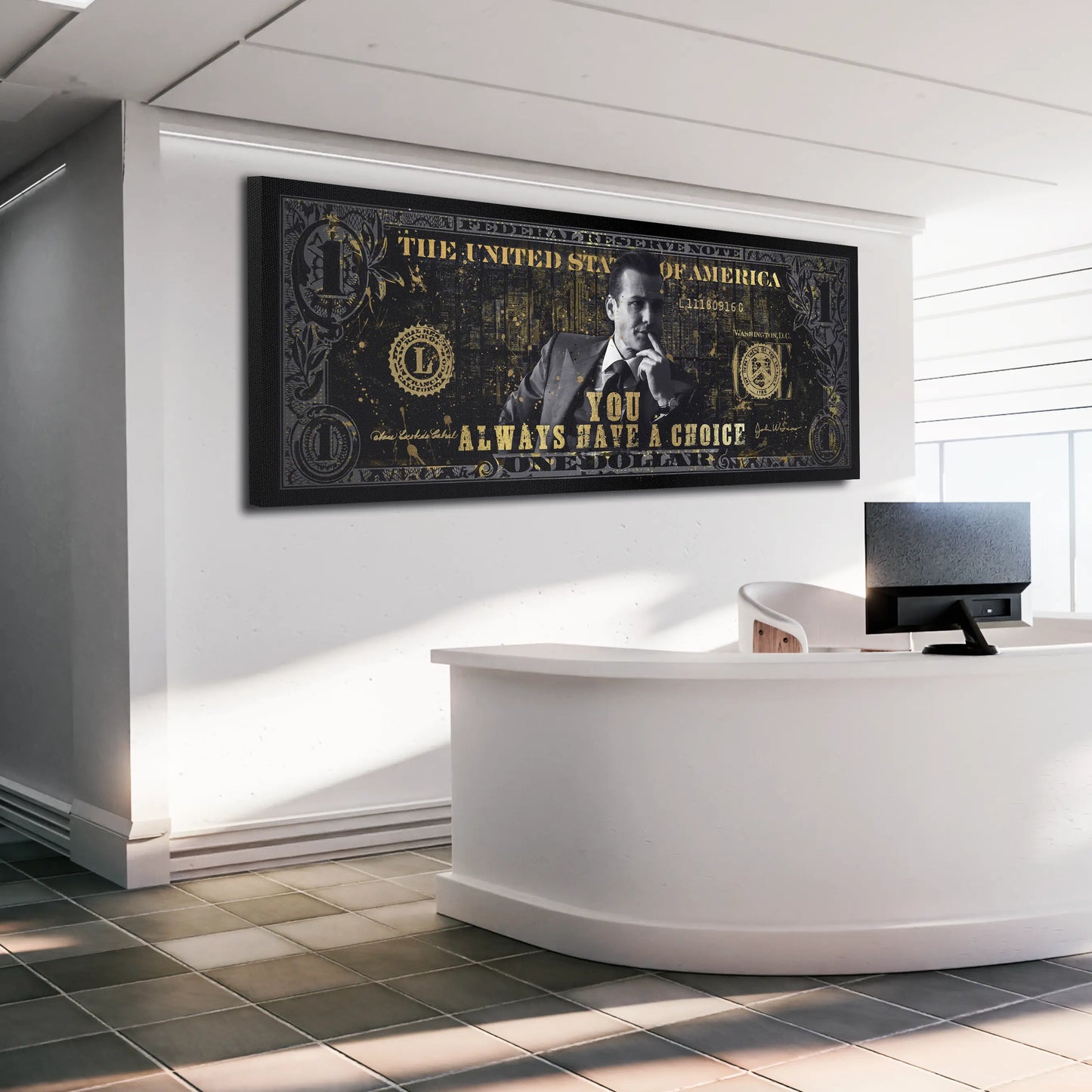 ou Always Have A Choice Harvey Dollar Wandbild Kunstwerk