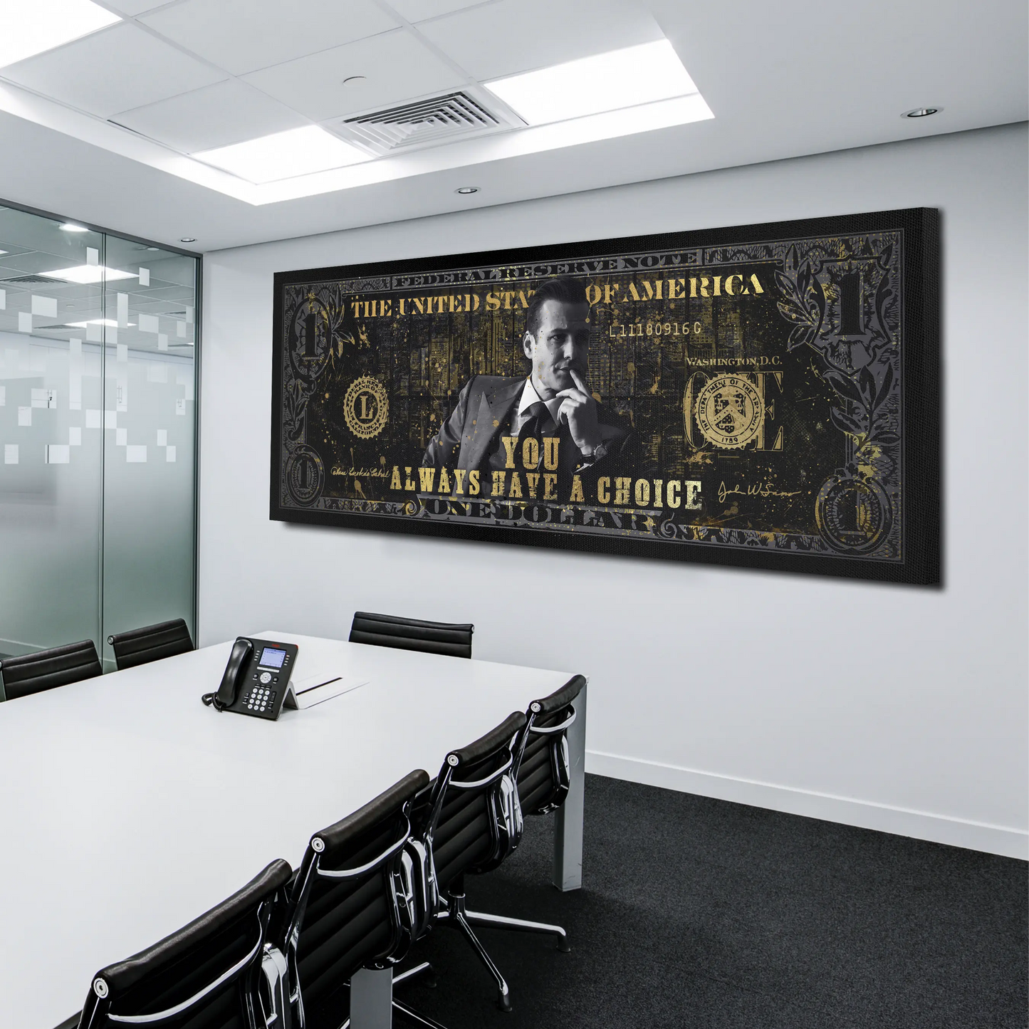 ou Always Have A Choice Harvey Dollar Wandbild Kunstwerk