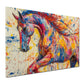 Pop Art Pferd Farbenexplosion Tiermalerei Wandbild