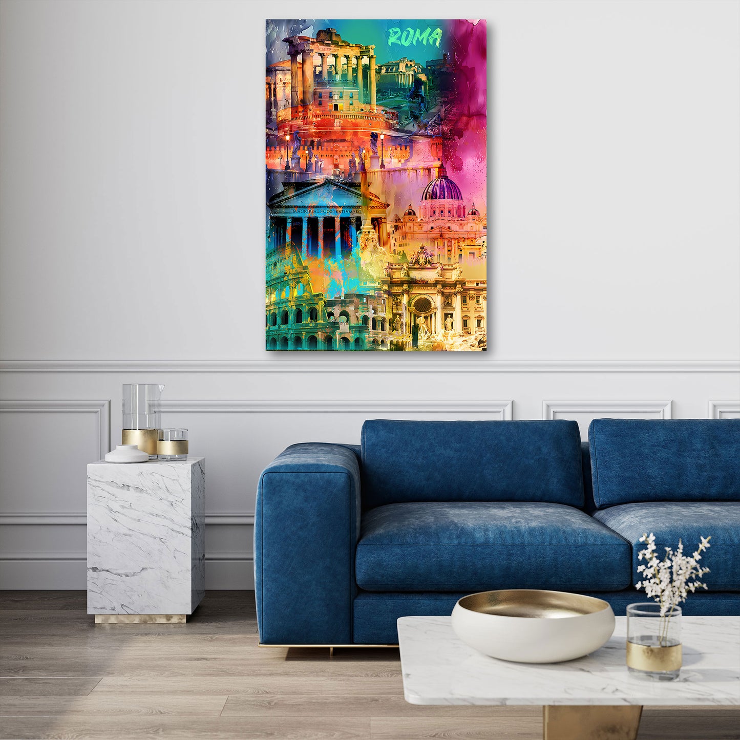 Pop Art Rom Sehenswürdigkeiten Forum Romanum Wandbild