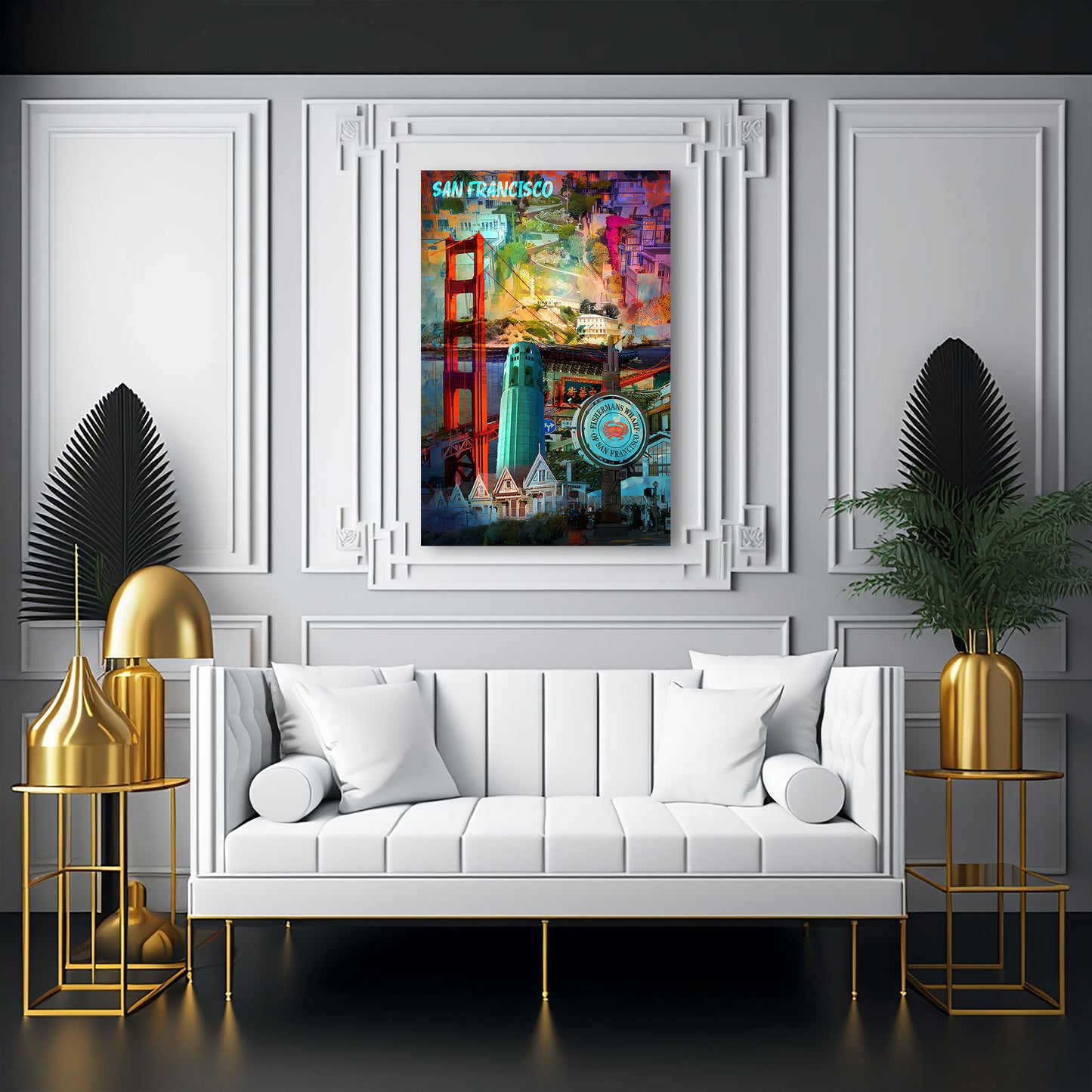 Pop Art San Francisco Sehenswürdigkeiten Wandbild