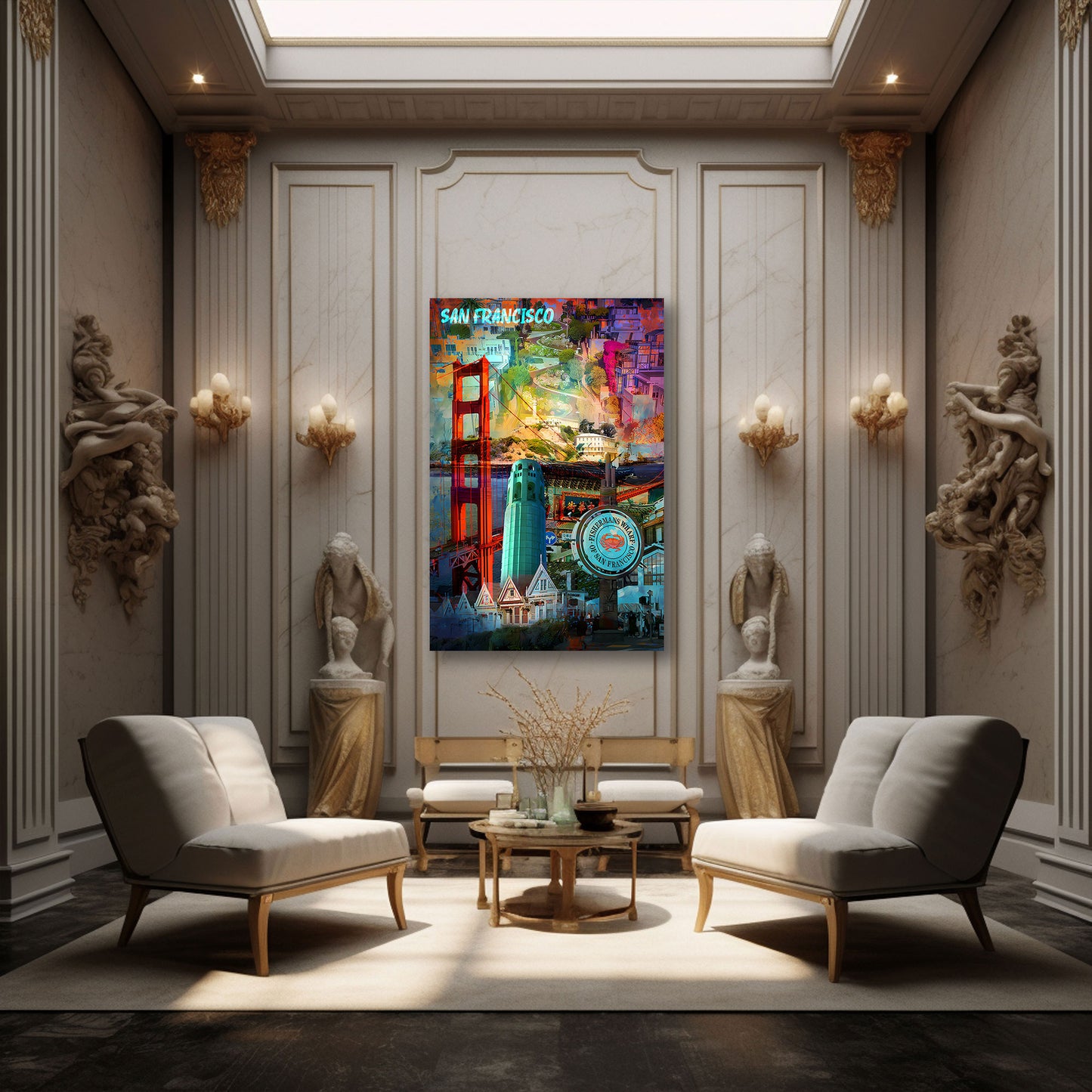 Pop Art San Francisco Sehenswürdigkeiten Wandbild