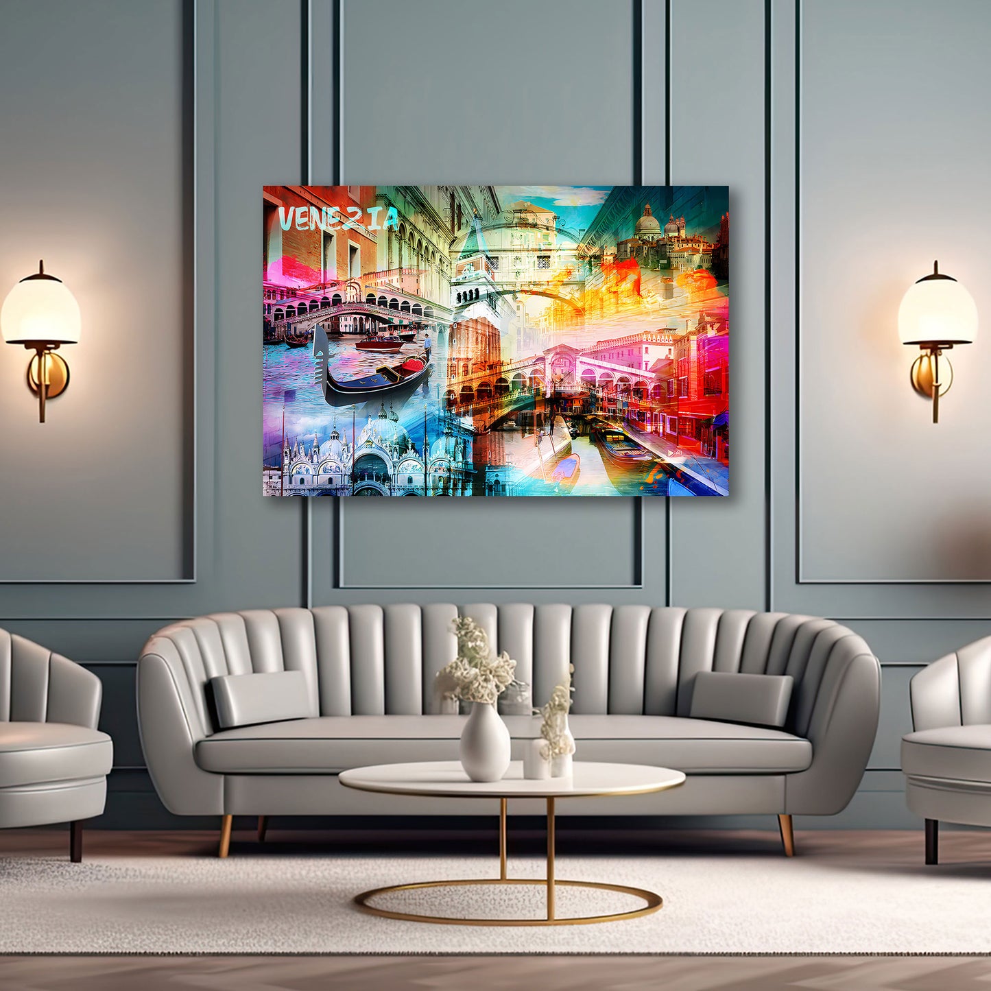 Pop Art Venedig Sehenswürdigkeiten Wasserstadt Wandbild