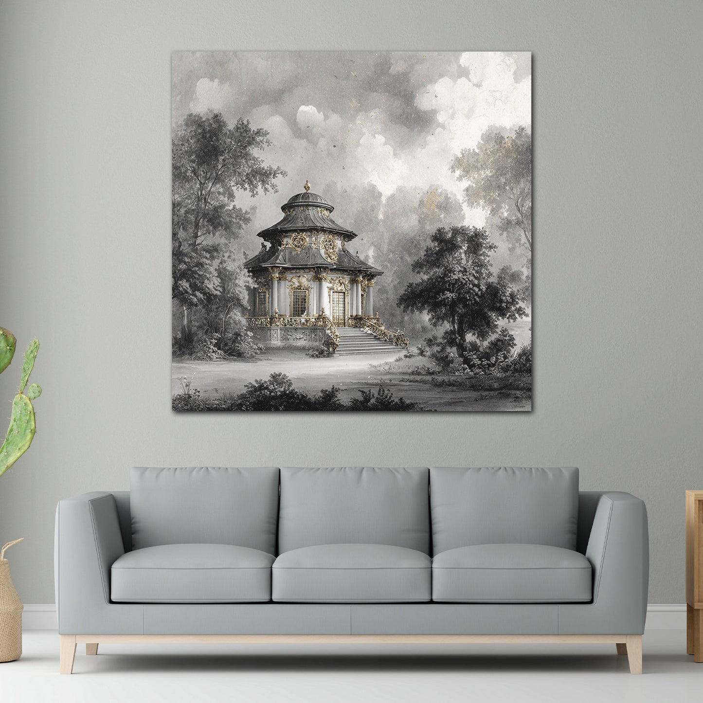 Rokoko Teehaus Sanssouci Garten Potsdam Wandbild