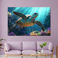 Schildkröte Korallenriff Unterwasser Wandbild
