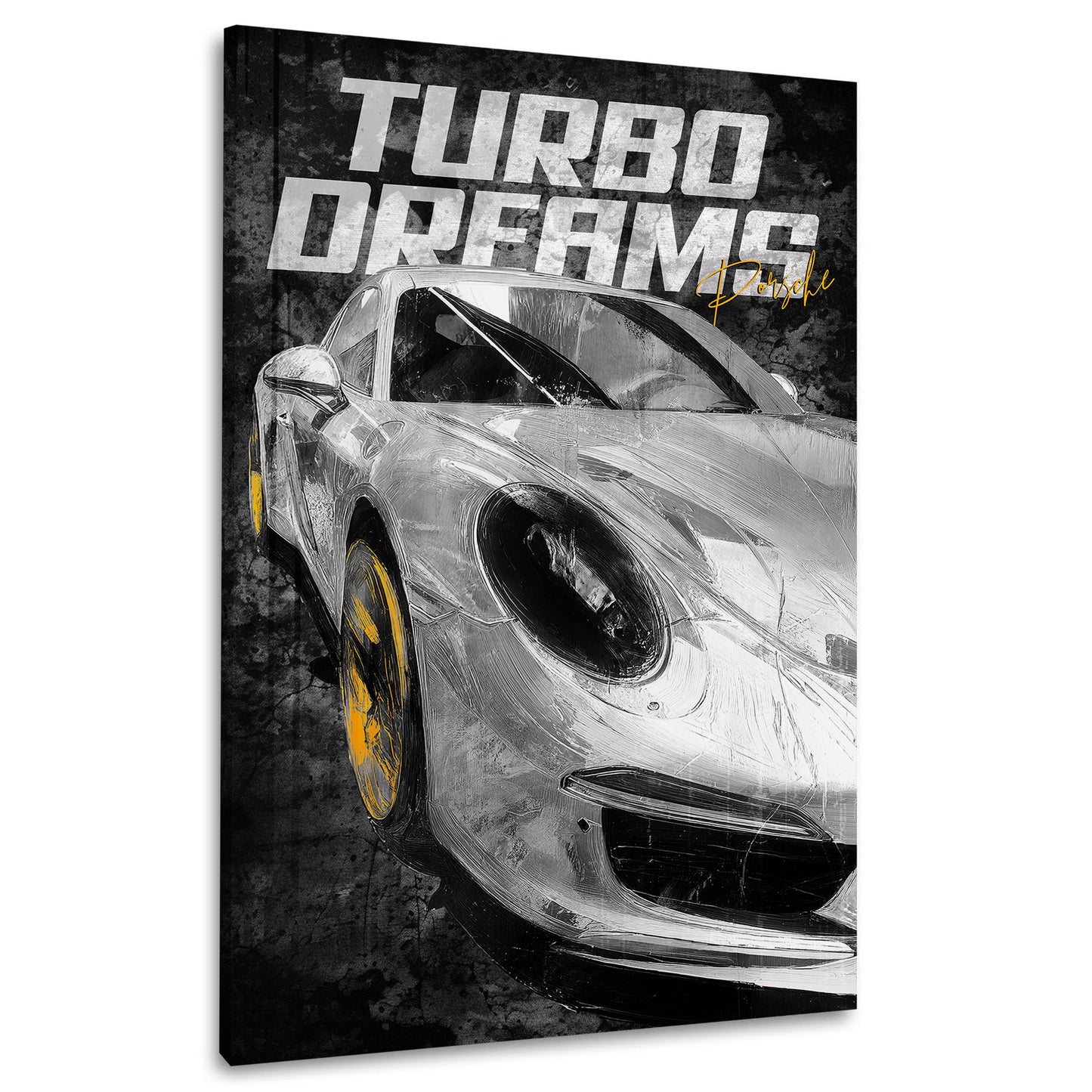 Turbo Dreams Auto Porsche Geschwindigkeit Wandbild