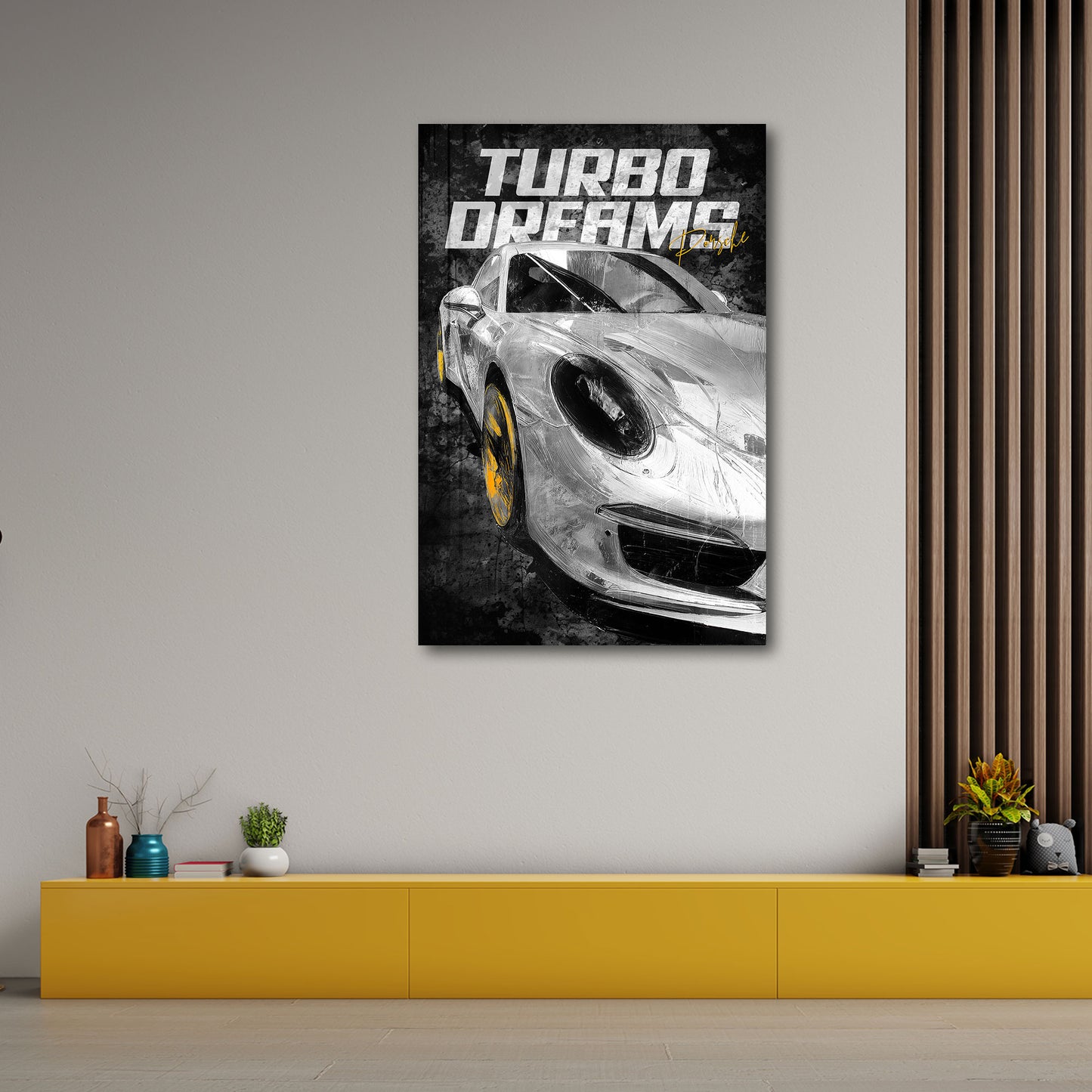 Turbo Dreams Auto Porsche Geschwindigkeit Wandbild