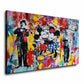 Minnie & Mickey Love Is The Answer, Comic Wandbild Kunstwerk