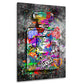 Wandbild Kunstwerk Pop Art Graffiti Street Art Parfümflasche Luxus