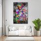 Wandbild Kunstwerk Pop Art Graffiti Street Art Parfümflasche Luxus