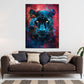 Wandbild Kunstwerk Pop Art Panther intensiv modern farbenfroh
